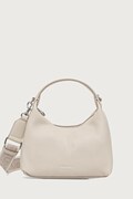 Calvin Klein torebka hobo damska z imitacji skóry beżowa LV04F3892G