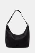 Calvin Klein torebka hobo damska z imitacji skóry czarna LV04F3891G