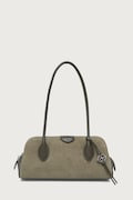 Calvin Klein torebka damska zamszowa zielona LV04F3888G