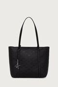 Armani Exchange шопинг чанта дамска от имитация на кожа черна XW001199 AF26969