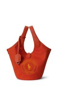 Polo Ralph Lauren torebka tote damska bawełniana pomarańczowa 428P23827