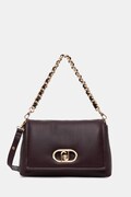 Liu Jo torebka crossbody damska z imitacji skóry bordowa AF6147 E1109