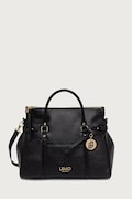 Liu Jo torebka shopper damska z imitacji skóry czarna AF6019 E1109