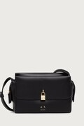 Armani Exchange чанта crossbody дамска от имитация на кожа черна XW003056 AF28605