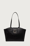 Trussardi torebka shopper damska skórzana czarna Z396E006926N