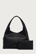 Elisabetta Franchi torebka shopper damska z imitacji skóry czarna BS23A66E2