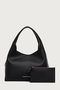 Elisabetta Franchi torebka shopper damska z imitacji skóry czarna BS23A66E2