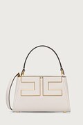 Elisabetta Franchi torebka crossbody damska z imitacji skóry beżowa BS07A66E2