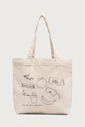 The North Face shopper γυναικεία βαμβακερή Cotton Tote 17L μπεζ NF0A3VWQ12N1