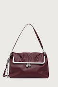 Weekend Max Mara torebka hobo damska skórzana WKASLALOM bordowa 2625516144600
