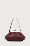 Weekend Max Mara torebka damska skórzana CUBICO bordowa 2625516124600