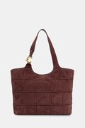 Coccinelle torebka shopper damska zamszowa bordowa E1 V3B 11 01 01