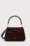 Coccinelle чанта crossbody дамска от велур кафява E1 VCL 18 02 01