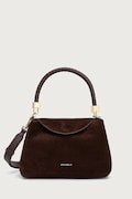 Coccinelle чанта crossbody дамска от велур кафява E1 VCL 18 02 01
