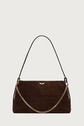 Zadig&Voltaire torebka crossbody damska zamszowa JIM brązowa LWBA04563