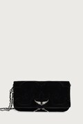 Zadig&Voltaire crossbody torba za žene od brušene kože crna LWBA04434