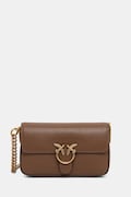 Pinko torebka crossbody damska skórzana brązowa 107344 A2JG