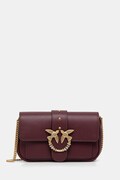Pinko crossbody kabelka dámska kožená burgundská 107072 A0F1