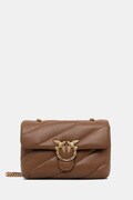 Pinko torebka crossbody damska z imitacji skóry brązowa 107057 A0F2