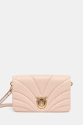 Pinko torebka crossbody damska skórzana beżowa 107039 A0F2