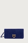 Pinko torebka crossbody damska zamszowa granatowa 106022 A0F6