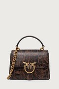 Pinko torebka crossbody damska z imitacji skóry brązowa 100071 A3E5