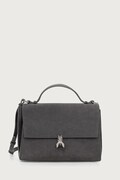 Patrizia Pepe torebka crossbody damska zamszowa szara 8B0173.L152