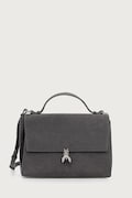 Patrizia Pepe torebka crossbody damska zamszowa szara 8B0173.L152