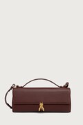 Patrizia Pepe torebka crossbody damska skórzana brązowa 8B0117.L133