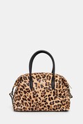 Patrizia Pepe torebka shopper damska skórzana beżowa 8B0110.L056