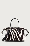 Patrizia Pepe torebka shopper damska skórzana czarna 8B0110.L056