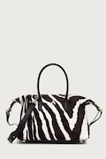 Patrizia Pepe torebka shopper damska skórzana czarna 8B0110.L056