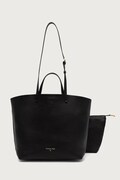 Patrizia Pepe torebka shopper damska skórzana czarna 8B0054.L133