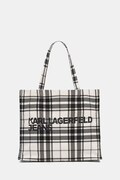 Karl Lagerfeld Jeans torebka shopper damska bawełniana czarna B3W50056