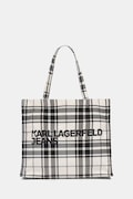 Karl Lagerfeld Jeans torebka shopper damska bawełniana czarna B3W50056