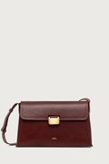 A.P.C. geantă poștaș pentru femei din piele sac simone burgundia PXBVG.F67050