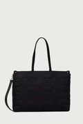 Valentino Bags torebka shopper damska PUFFY czarna VBSAD001