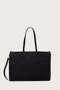 Valentino Bags torebka shopper damska PUFFY czarna VBSAD001