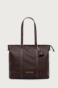 Valentino Bags torebka shopper damska z imitacji skóry MAURY brązowa VBSADF01