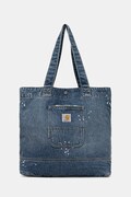 Carhartt WIP Denim Tote torebka tote damska bawełniana niebieska I037032