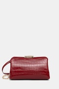 Valentino Bags torebka crossbody damska z imitacji skóry GLACE bordowa VBSA8017COC