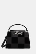 Karl Lagerfeld чанта crossbody дамска от кожа K/SIGNATURE черна B3W30027