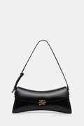 Karl Lagerfeld baguette γυναικεία δερμάτινη K/AUTOGRAPH μαύρη B3W30267