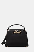 Karl Lagerfeld чанта crossbody дамска от кожа K/SIGNATURE черна B3W30018