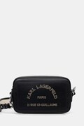 Karl Lagerfeld χιαστί γυναικεία δερμάτινη μαύρη B3W30088