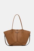 Karl Lagerfeld torebka tote damska z imitacji skóry brązowa B3W30347