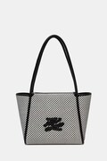 Karl Lagerfeld shopper γυναικεία K/AUTOGRAPH λευκή B3W30313