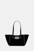 Karl Lagerfeld shopper torba za žene od brušene kože K/NOVA crna B3W30321