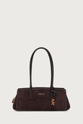 MICHAEL Michael Kors torebka bagietka damska zamszowa LAILA brązowa 30T6A9IT0S