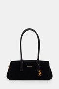 MICHAEL Michael Kors torebka bagietka damska zamszowa LAILA czarna 30T6A9IT0S